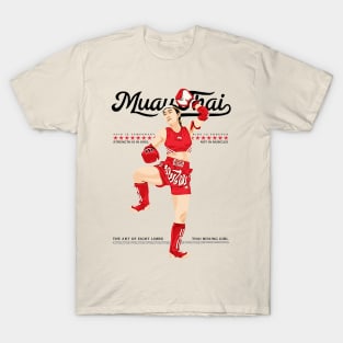 Muay Thai Boxing Girl T-Shirt